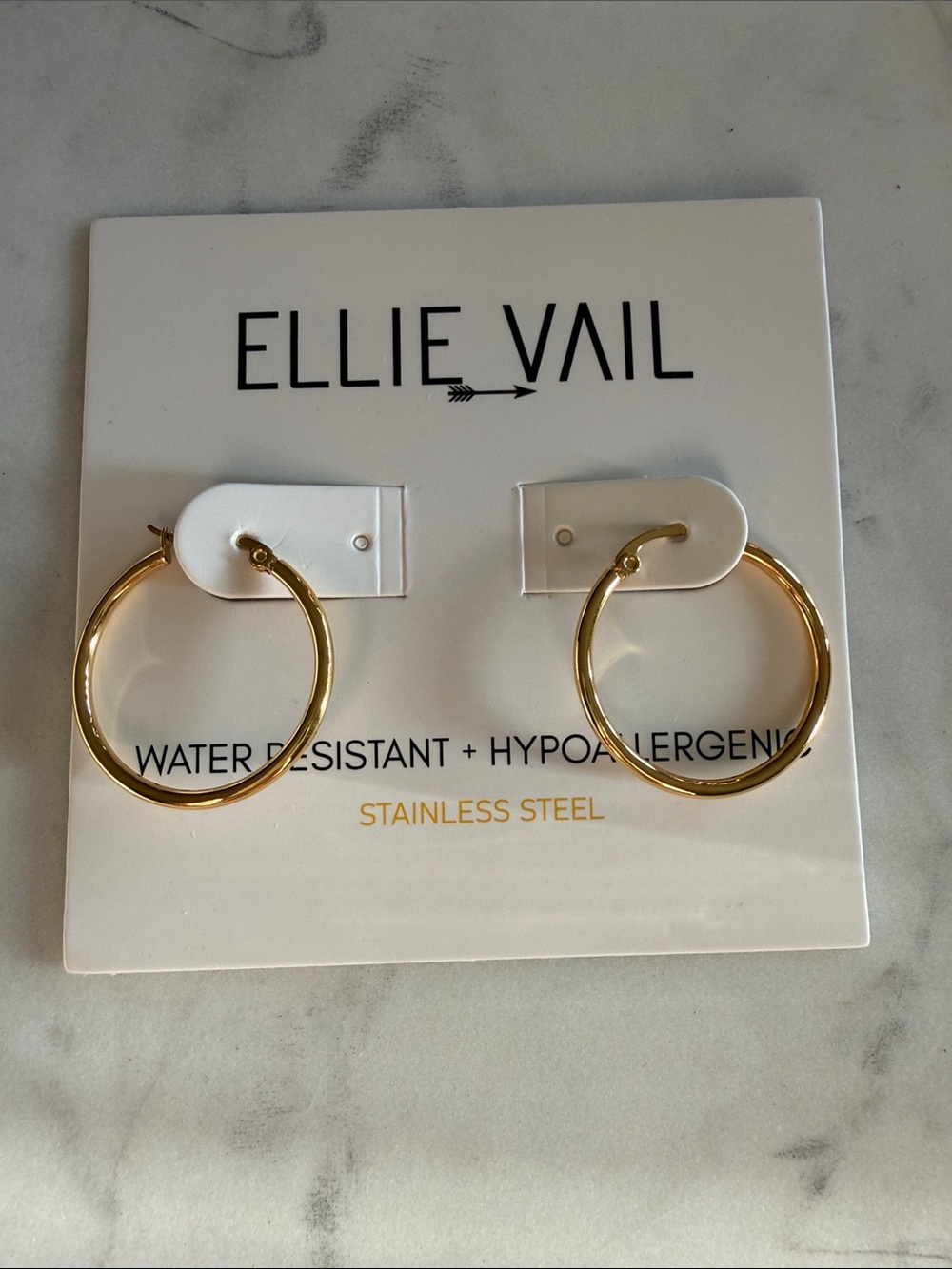 ELLIE VAIL Gold Hoop Earrings - Classic Lightweight Hoops